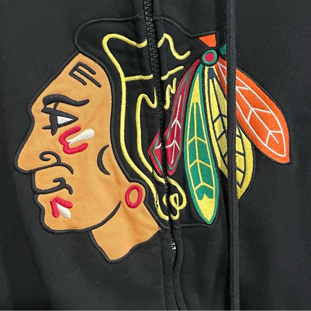 Old Time Hockey Chicago Blackhawks Hooded Jacket Men XL - Picture 4 of 6
